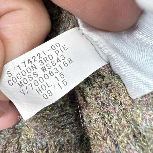 Banana Republic Sweater Womens Medium Large Cardigan Wool Cocoon Pockets Pullove - Picture 9 of 12